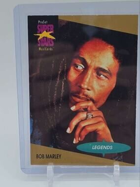 1991 Pro Set SuperStars MusiCards #16 Bob Marley Card